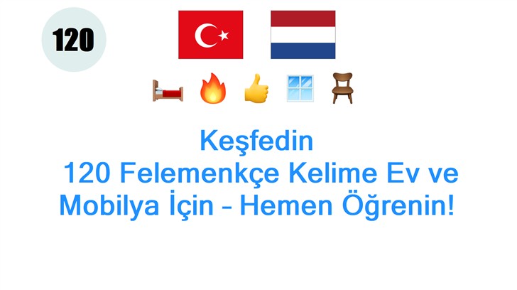 Keşfedin: 120 Felemenkçe Kelime Ev ve Mobilya İçin – Hemen Öğrenin!